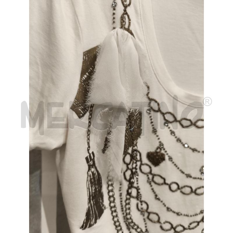 T SHIRT DONNA LES COPAINS COLLANE STRASS | Mercatino dell'Usato Campobasso 2