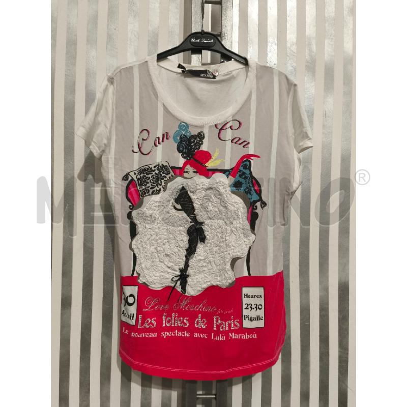 T SHIRT DONNA LOVE MOSCHINO CAN CAN | Mercatino dell'Usato Campobasso 1