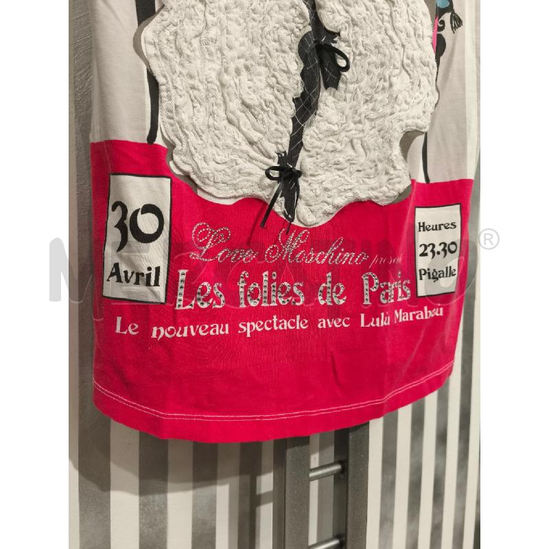 T SHIRT DONNA LOVE MOSCHINO CAN CAN | Mercatino dell'Usato Campobasso 3