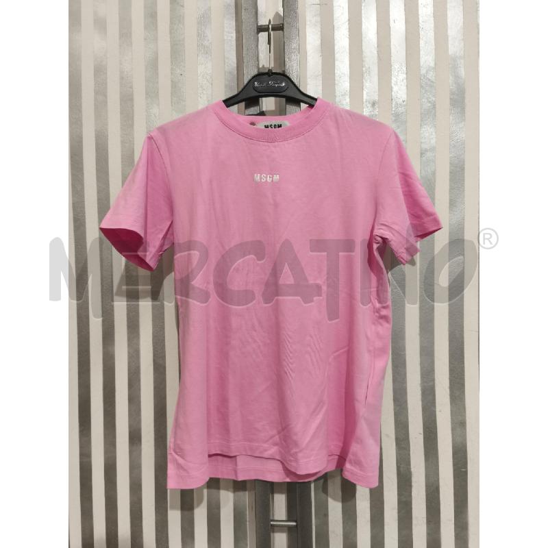 T SHIRT DONNA MAGM ROSA SCRITTA BIANCA | Mercatino dell'Usato Campobasso 1
