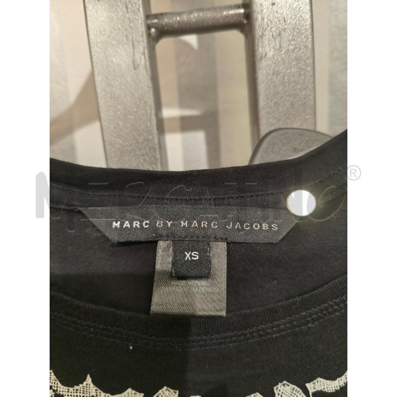 T SHIRT DONNA MARC JACOBS NERA RAGAZZA TRATTINI PANNA | Mercatino dell'Usato Campobasso 2