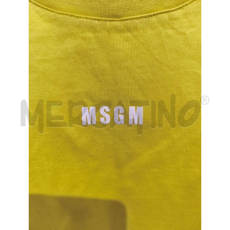 T SHIRT DONNA MSGM GIALLA SCRITTA BIANCA | Mercatino dell'Usato Campobasso 3