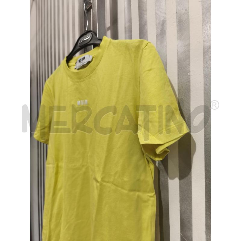 T SHIRT DONNA MSGM GIALLA SCRITTA BIANCA | Mercatino dell'Usato Campobasso 4