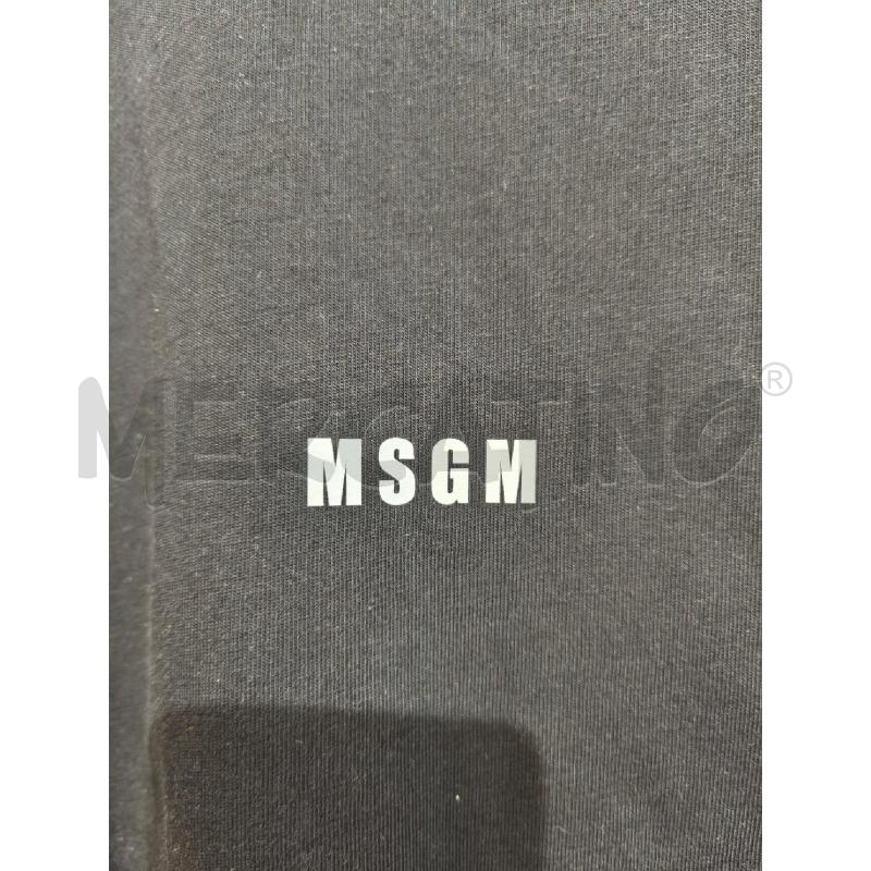 T SHIRT DONNA MSGM NERA SCRITTA BIANCA | Mercatino dell'Usato Campobasso 3