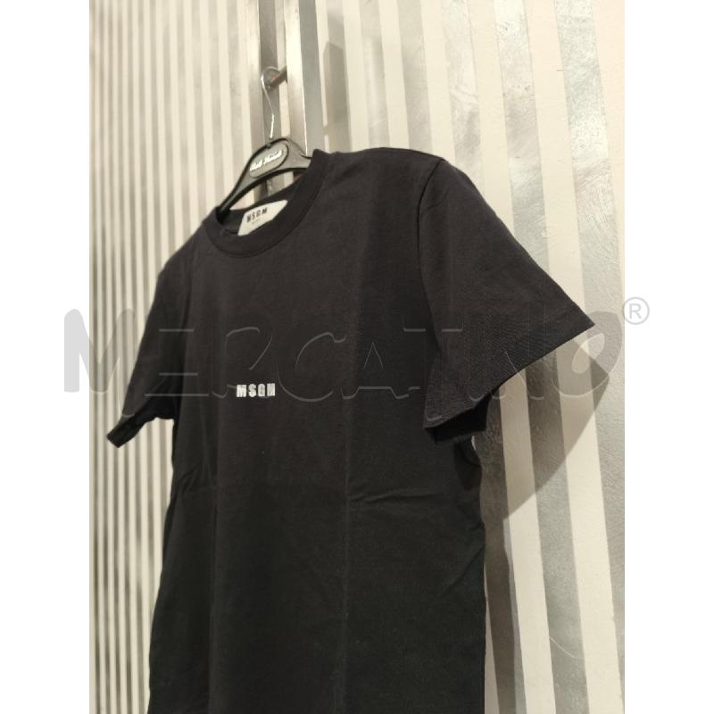 T SHIRT DONNA MSGM NERA SCRITTA BIANCA | Mercatino dell'Usato Campobasso 4
