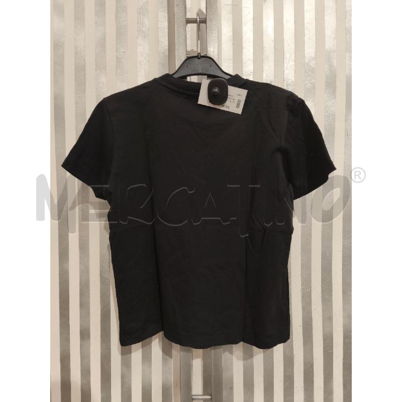 T SHIRT DONNA MSGM NERA SCRITTA BIANCA | Mercatino dell'Usato Campobasso 5