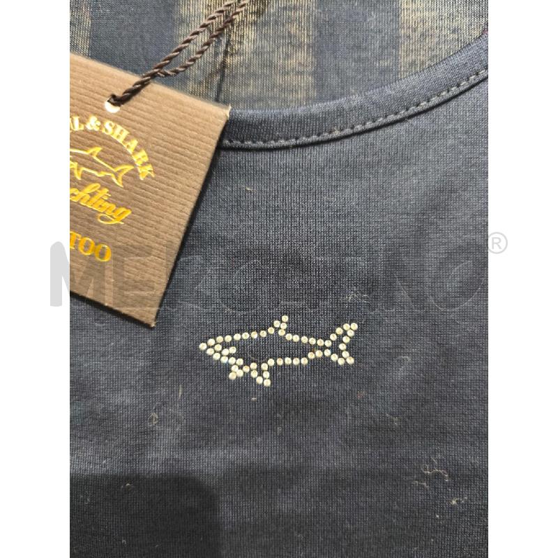 T SHIRT DONNA PAUL E SHARK BLU LOGHINO STRASS | Mercatino dell'Usato Campobasso 3