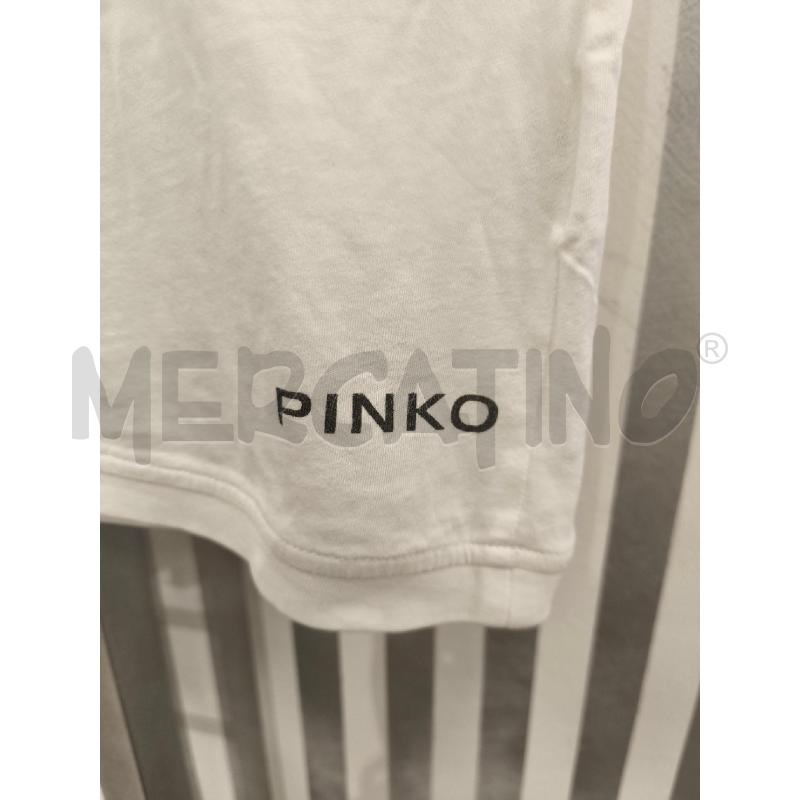 T SHIRT DONNA PINKO BIANCA 3 RAGAZZE PUNTINI | Mercatino dell'Usato Campobasso 2