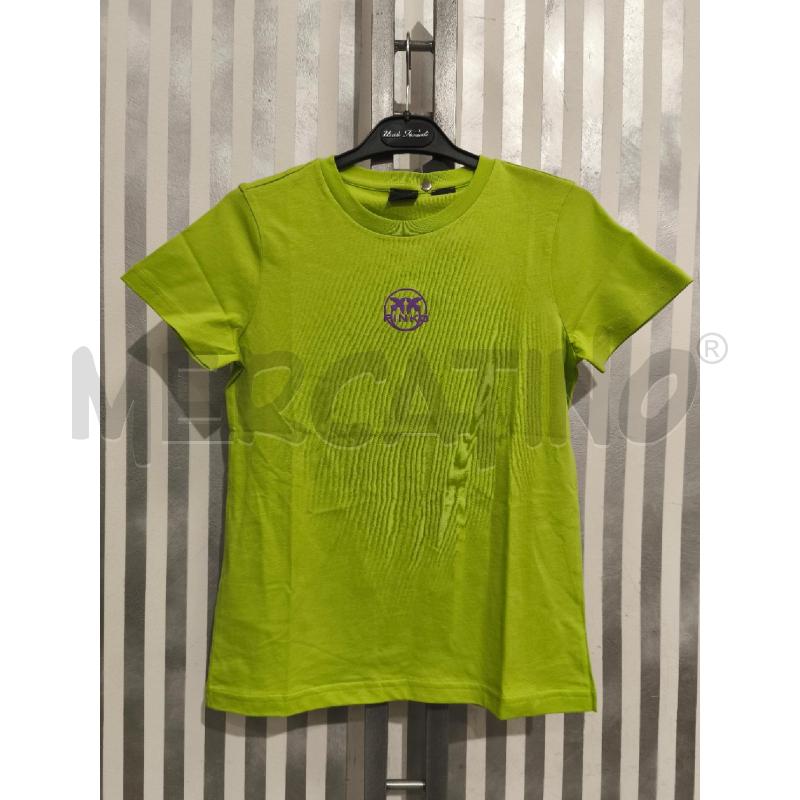 T SHIRT DONNA PINKO VERDE LIME LOGO LILLA | Mercatino dell'Usato Campobasso 1