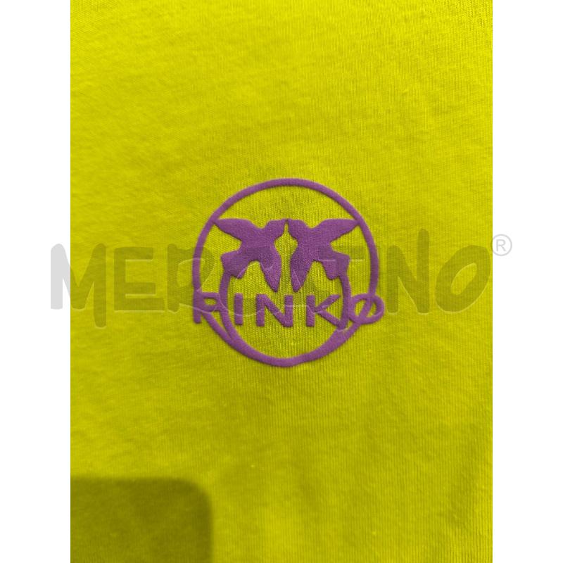 T SHIRT DONNA PINKO VERDE LIME LOGO LILLA | Mercatino dell'Usato Campobasso 3
