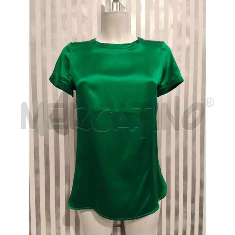 T SHIRT DONNA PINKO VERDE SATINATA | Mercatino dell'Usato Campobasso 1