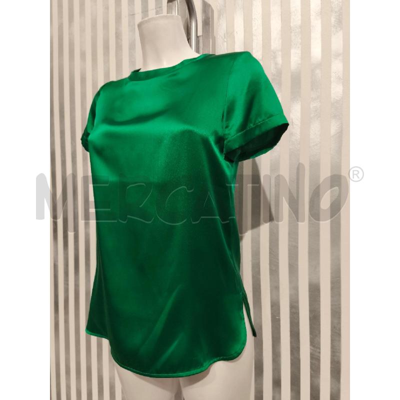 T SHIRT DONNA PINKO VERDE SATINATA | Mercatino dell'Usato Campobasso 2