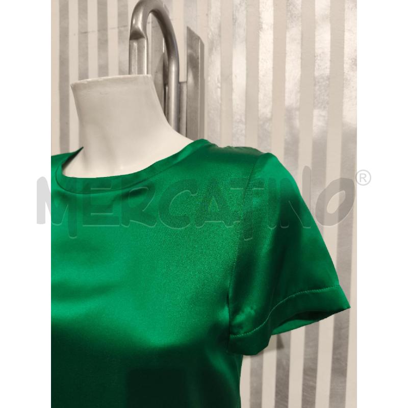 T SHIRT DONNA PINKO VERDE SATINATA | Mercatino dell'Usato Campobasso 4
