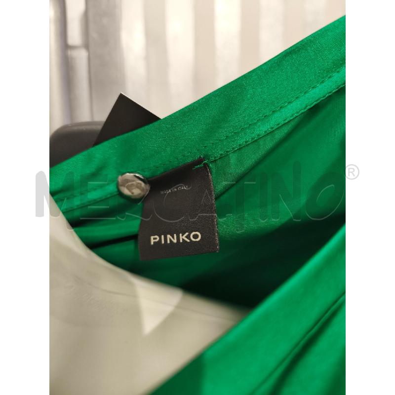 T SHIRT DONNA PINKO VERDE SATINATA | Mercatino dell'Usato Campobasso 5
