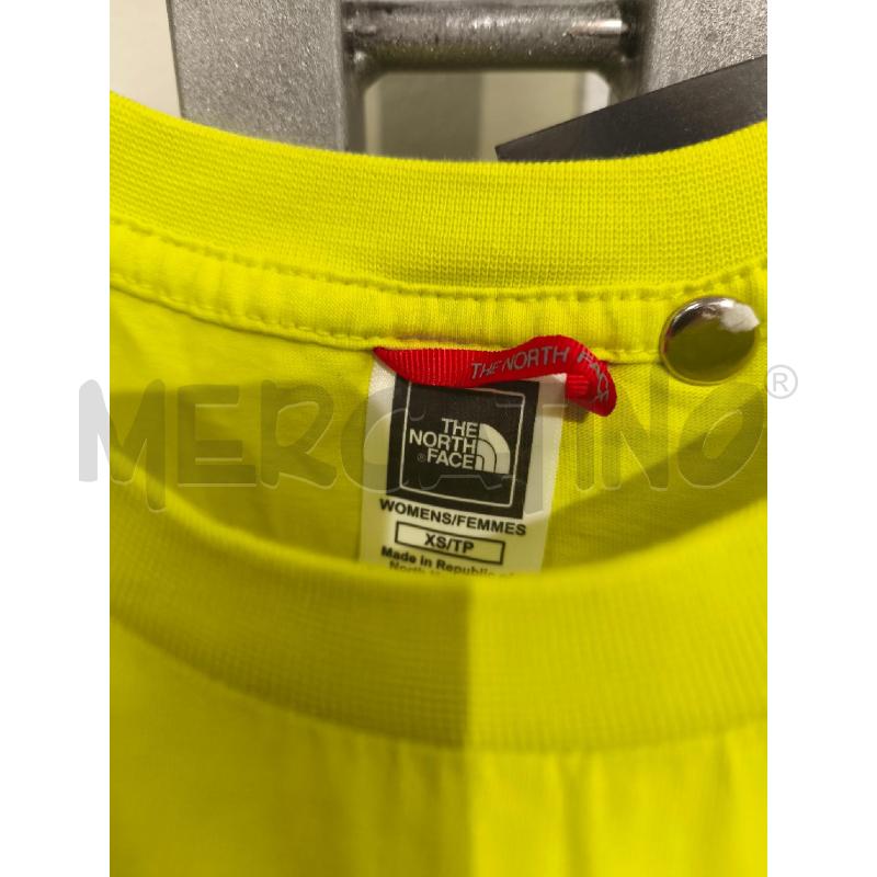 T SHIRT DONNA THE NORTH FACE GIALLO FLUO | Mercatino dell'Usato Campobasso 3