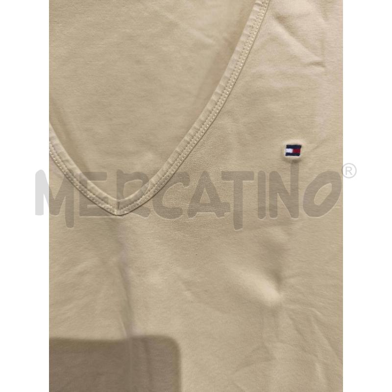 T SHIRT DONNA TOMMY HILFIGER GIALLA SCOLLO V | Mercatino dell'Usato Campobasso 3