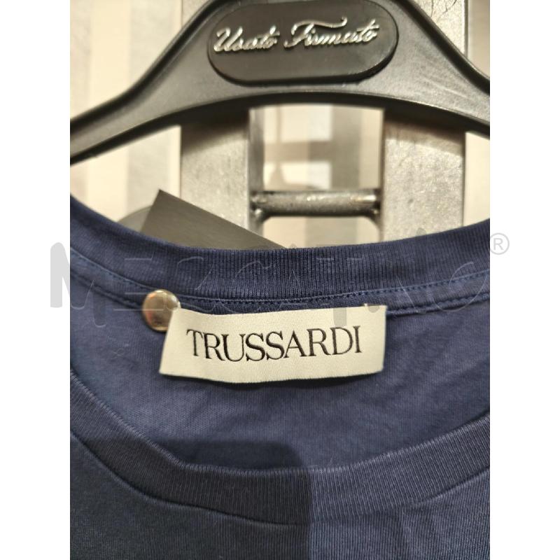 T SHIRT DONNA TRUSSARDI BLU LOGO ITALIAN DNA | Mercatino dell'Usato Campobasso 2
