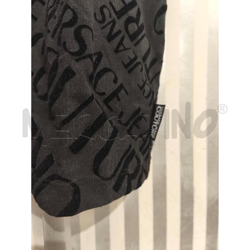 T SHIRT DONNA VERSACE JEANS COUTURE NERA SCRITTE VELLUTINO | Mercatino dell'Usato Campobasso 4