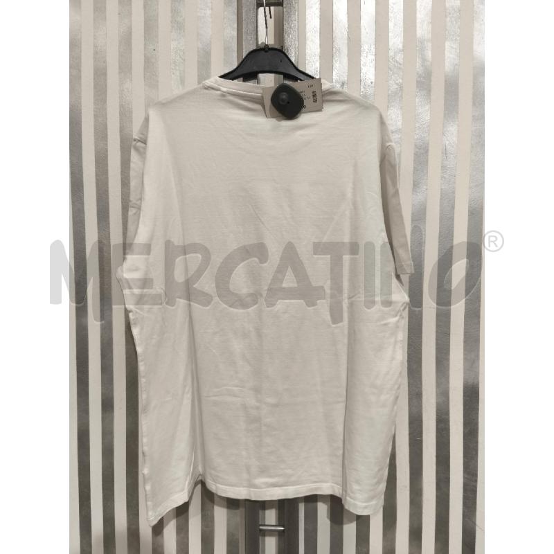 T SHIRT UNISEX GUESS BIANCA LOGO RIGATO | Mercatino dell'Usato Campobasso 5