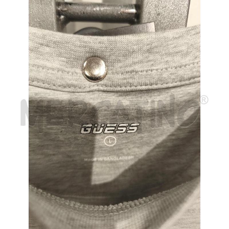 T SHIRT UOMO GUESS GRIGIA SCRITTA VIOLA | Mercatino dell'Usato Campobasso 2