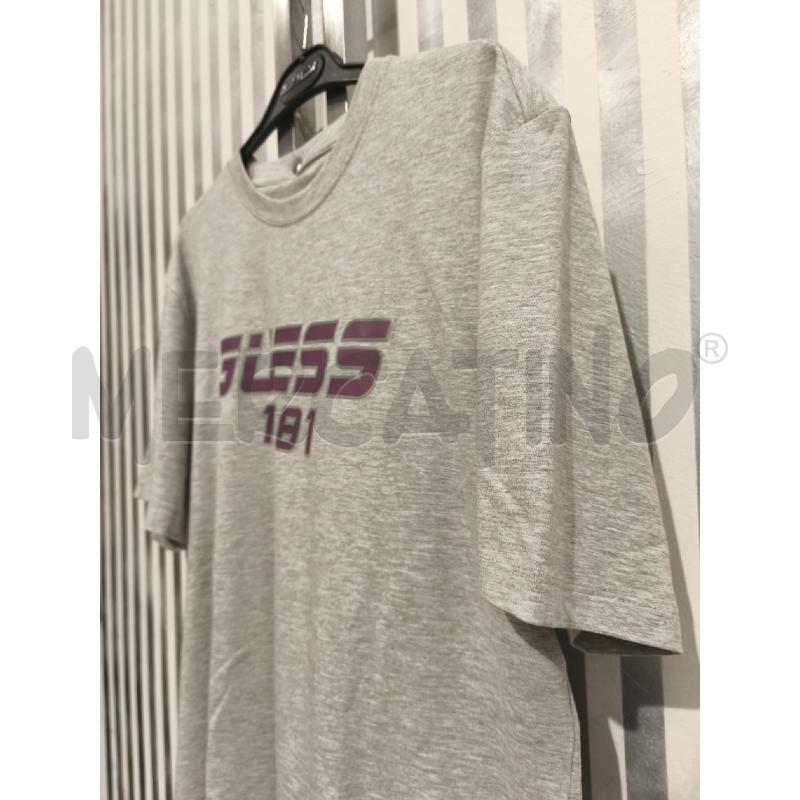 T SHIRT UOMO GUESS GRIGIA SCRITTA VIOLA | Mercatino dell'Usato Campobasso 4