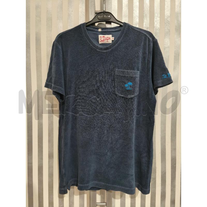 T SHIRT UOMO MC2 SAINT BARTH BLU IN SPUGNA | Mercatino dell'Usato Campobasso 1
