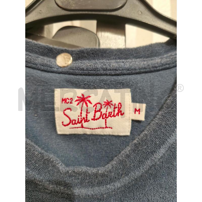 T SHIRT UOMO MC2 SAINT BARTH BLU IN SPUGNA | Mercatino dell'Usato Campobasso 2