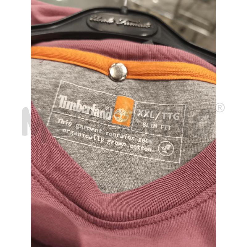 T SHIRT UOMO TIMBERLAND ROSA SCURO | Mercatino dell'Usato Campobasso 5