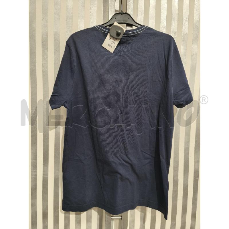 T SHIRT UOMO TOMMY HILFIGER BLU SCURO SCRITTA CELESTE | Mercatino dell'Usato Campobasso 4