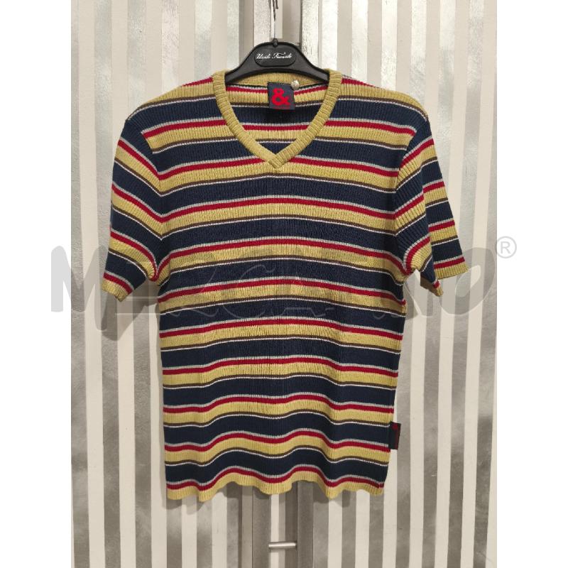 T SHIRT UOMO & DOLCE&GABBANA RIGHE BLU ROSSE GIALLE | Mercatino dell'Usato Campobasso 1