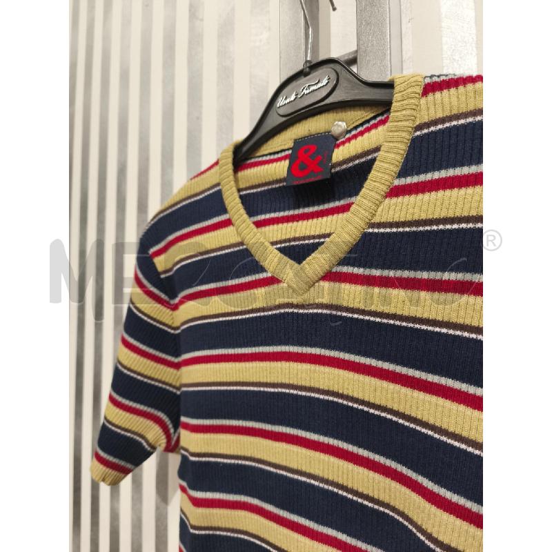 T SHIRT UOMO & DOLCE&GABBANA RIGHE BLU ROSSE GIALLE | Mercatino dell'Usato Campobasso 3