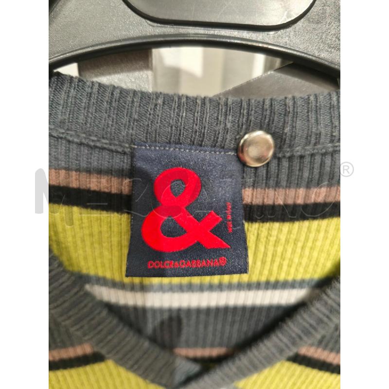 T SHIRT UOMO & DOLCE&GABBANA RIGHE GRIGIE E VERDI | Mercatino dell'Usato Campobasso 2
