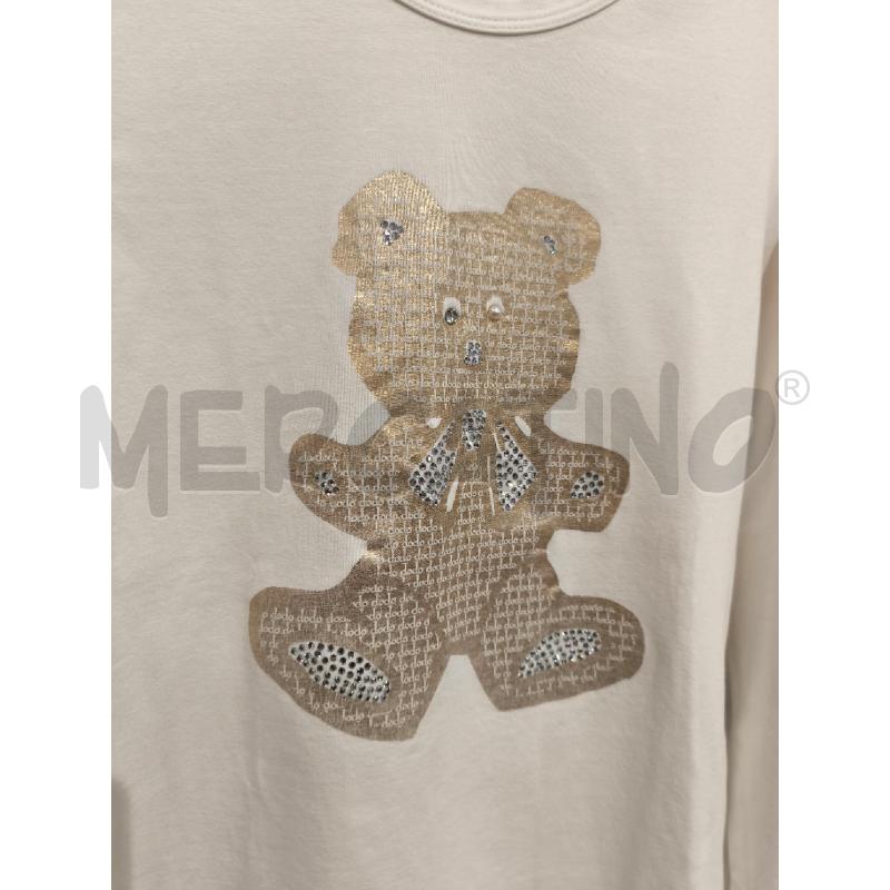 T SHIRT  DDODO DONNA MANICA LUNGA ORSETTO  | Mercatino dell'Usato Campobasso 2