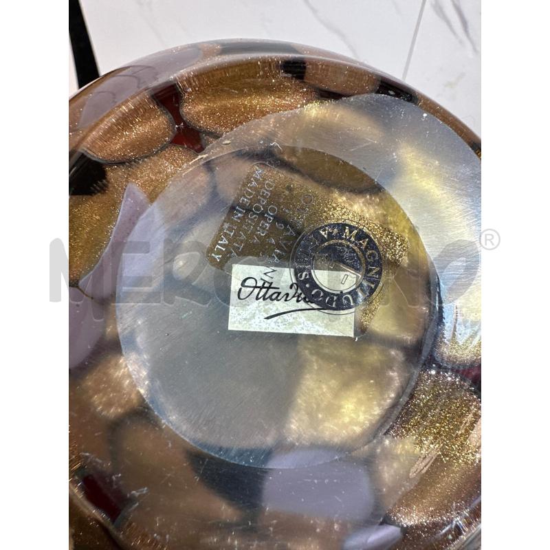 VASO OTTAVIANI MURANO LUMEGGIATO ORO H 30 CIRCA  | Mercatino dell'Usato Campobasso 4
