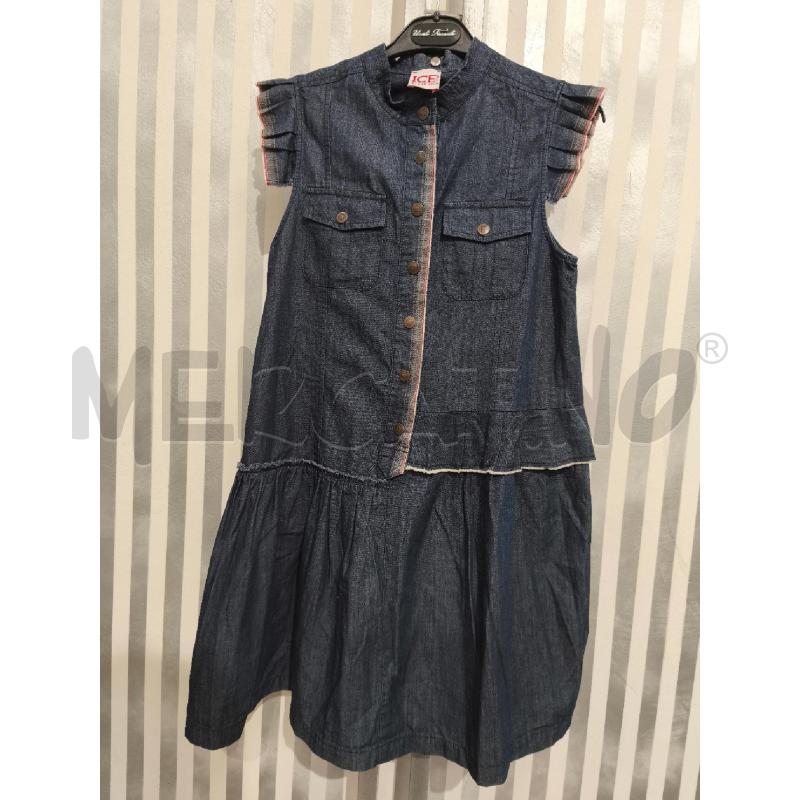 VESTITO BAMBINA ICE ICEBERG IN JEANS | Mercatino dell'Usato Campobasso 1