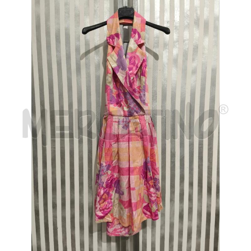 VESTITO DONNA 1981 ROSA FIORI | Mercatino dell'Usato Campobasso 1