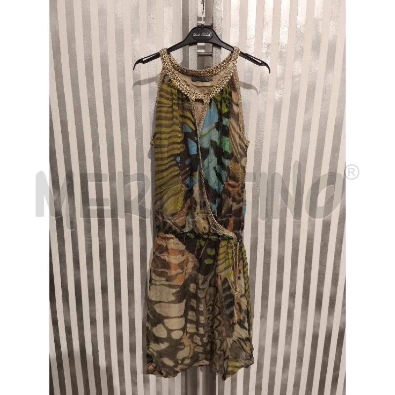 VESTITO DONNA ALBERTA FERRETTI BEIGE FANTASIA | Mercatino dell'Usato Campobasso 1