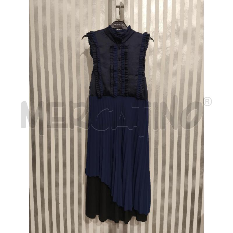 VESTITO DONNA ANNARITA N BLU MARINO E BLU PLISSEE | Mercatino dell'Usato Campobasso 1