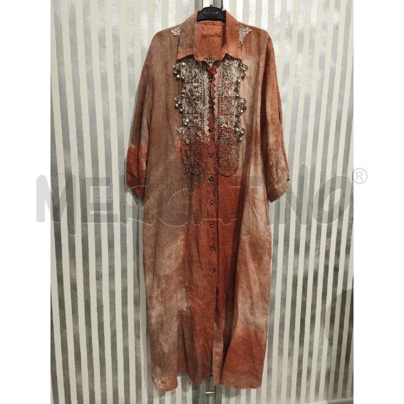 VESTITO DONNA ANTICA SARTORIA CHEMISIER SFUM BEIGE | Mercatino dell'Usato Campobasso 1