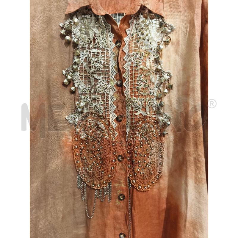 VESTITO DONNA ANTICA SARTORIA CHEMISIER SFUM BEIGE | Mercatino dell'Usato Campobasso 3
