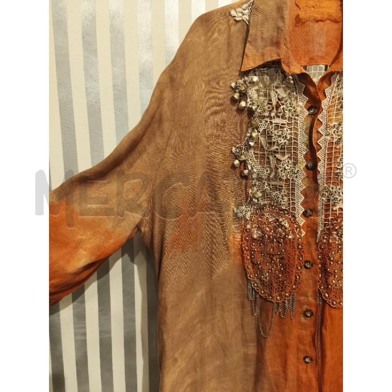 VESTITO DONNA ANTICA SARTORIA CHEMISIER SFUM BEIGE | Mercatino dell'Usato Campobasso 4