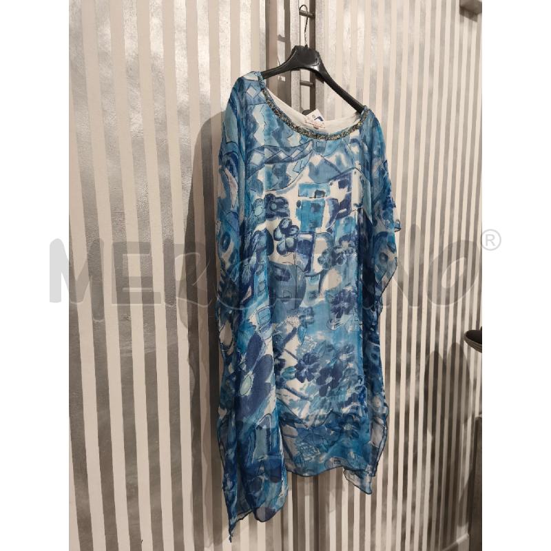 VESTITO DONNA ANTICA SARTORIA PAILETTES BLU | Mercatino dell'Usato Campobasso 3