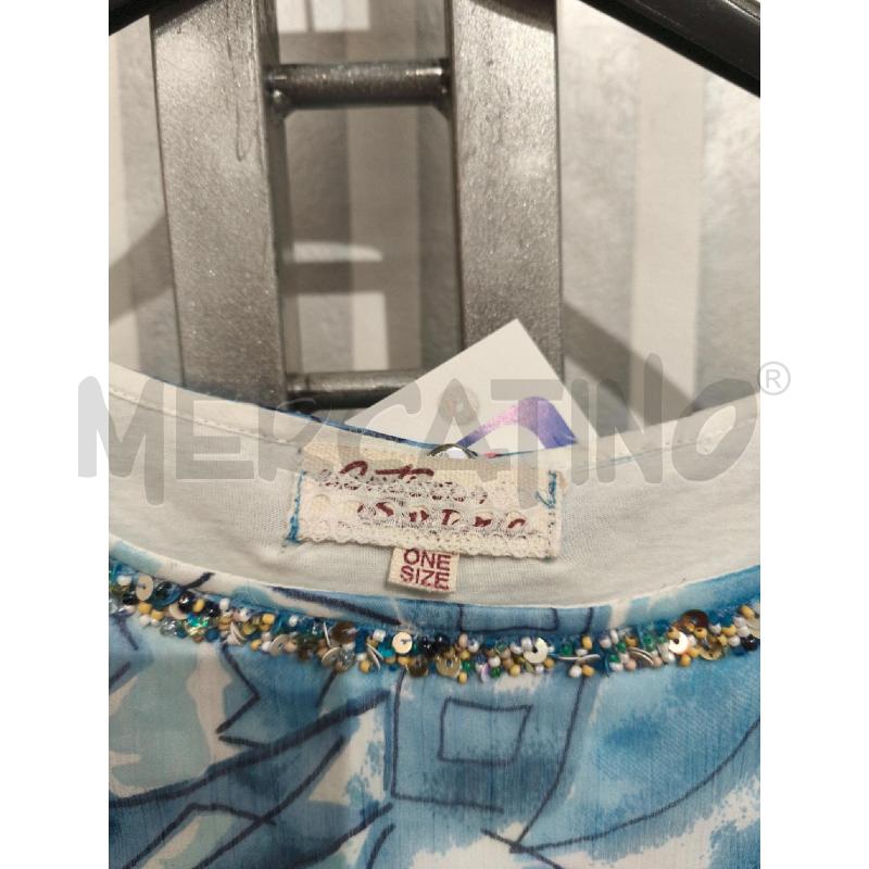 VESTITO DONNA ANTICA SARTORIA PAILETTES BLU | Mercatino dell'Usato Campobasso 5