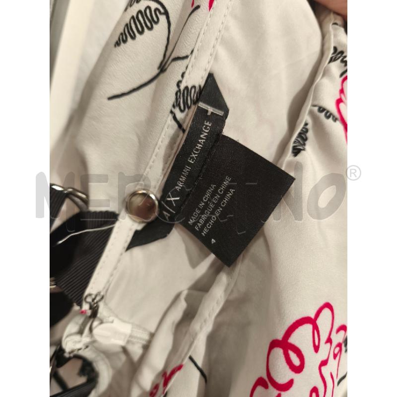 VESTITO DONNA ARMANI EXCHANGE GRIGIO CHIARO RICCIOLINI FUXIA | Mercatino dell'Usato Campobasso 5