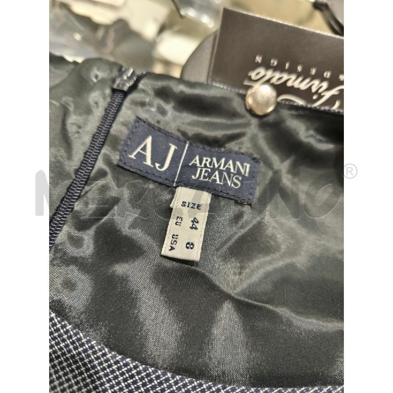 VESTITO DONNA ARMANI JEANS BLU RETICOLO BIANCO | Mercatino dell'Usato Campobasso 5