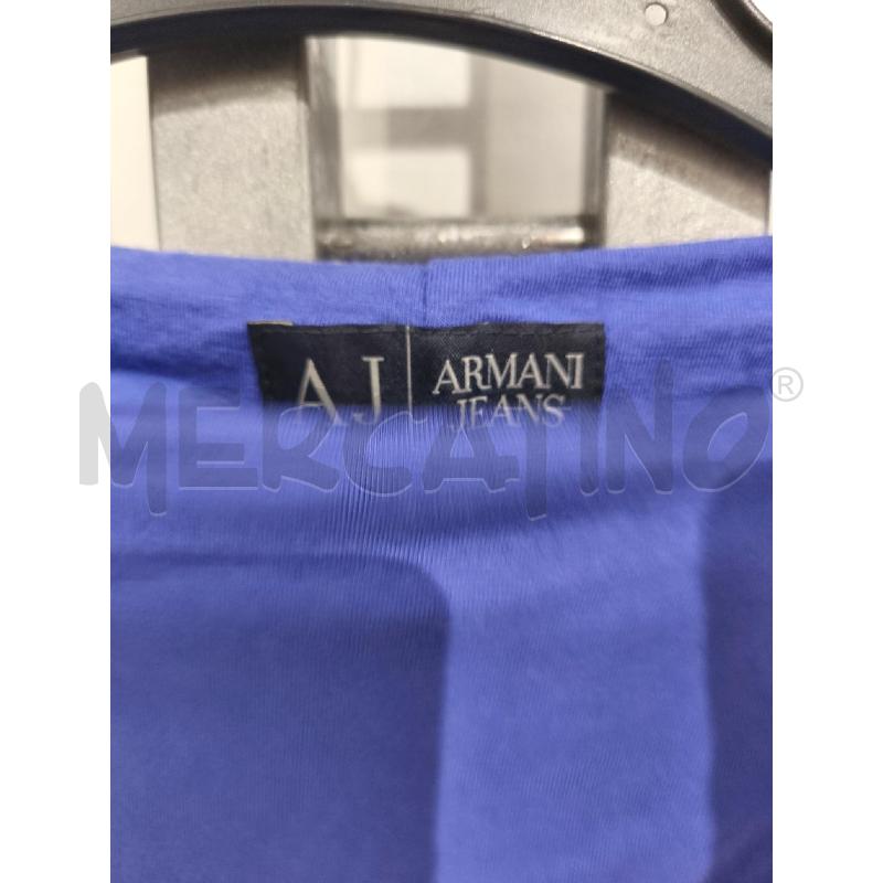 VESTITO DONNA ARMANI JEANS VIOLA SCOLLO MORBIDO | Mercatino dell'Usato Campobasso 2