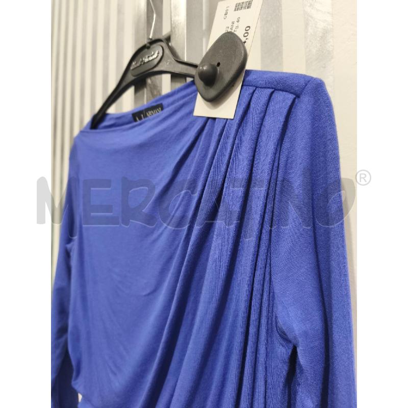 VESTITO DONNA ARMANI JEANS VIOLA SCOLLO MORBIDO | Mercatino dell'Usato Campobasso 4