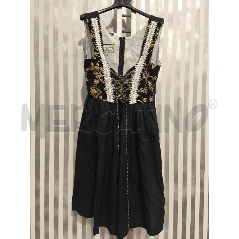 VESTITO DONNA ASCARTRACHTEN NERO FIORI GIALLI CATENE | Mercatino dell'Usato Campobasso 1