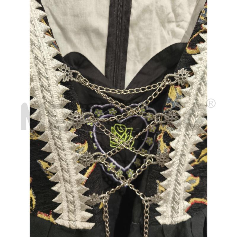 VESTITO DONNA ASCARTRACHTEN NERO FIORI GIALLI CATENE | Mercatino dell'Usato Campobasso 2