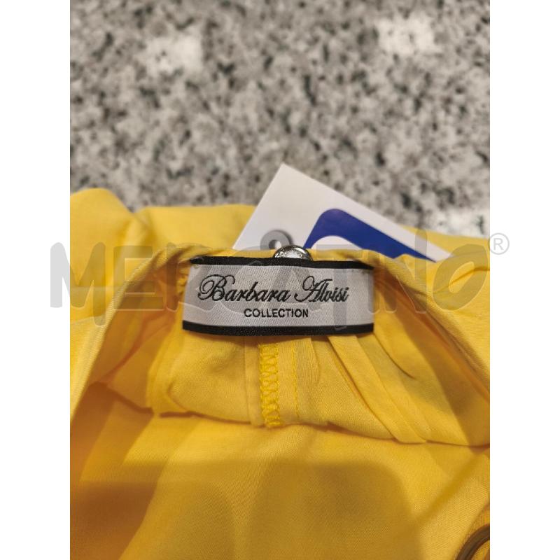 VESTITO DONNA BARBARA ALVISI GIALLO LACCIO | Mercatino dell'Usato Campobasso 5